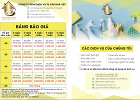 BẢNG GIÁ GIÚP VIỆC THEO GIỜ