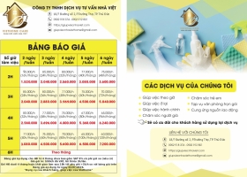 BẢNG GIÁ GIÚP VIỆC THEO GIỜ