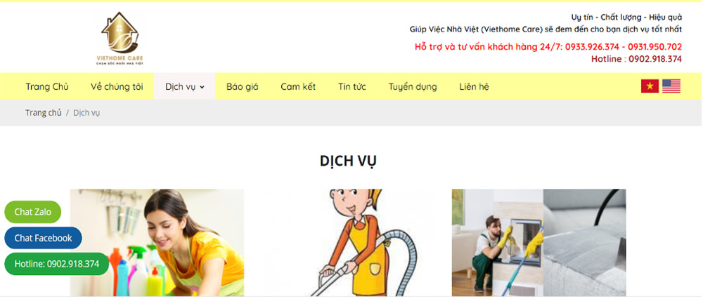 Viethome Care- Đơn vị cung ứng dịch vụ giúp việc nhà uy tín, chất lượng